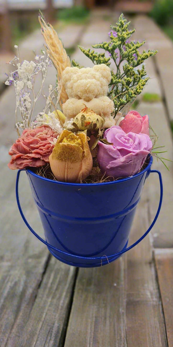 Goats Milk & Oat Soap Flower Pot - www.thebathbakery.com.au