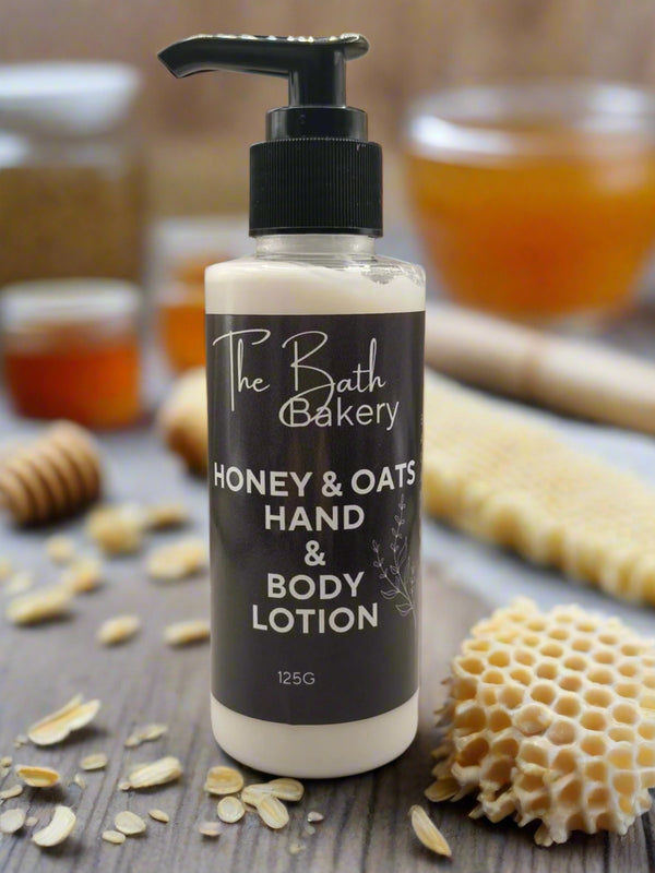 Honey & Oats Hand and Body Lotion - www.thebathbakery.com.au