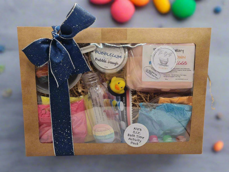 Kids DIY Interactive Bath bomb, bath time activity gift box - www.thebathbakery.com.au