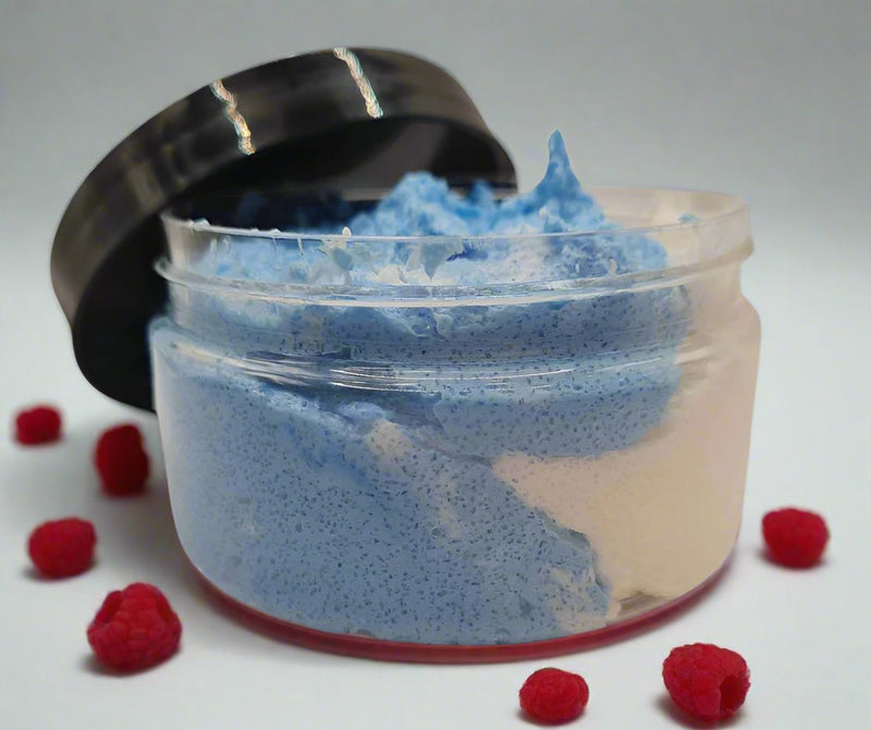 SugarScrub-ShowerButter-WhippedSoap-ChemicalFree-WesternSydney-raspberryandcoconut-www.thebathbakery.com.au