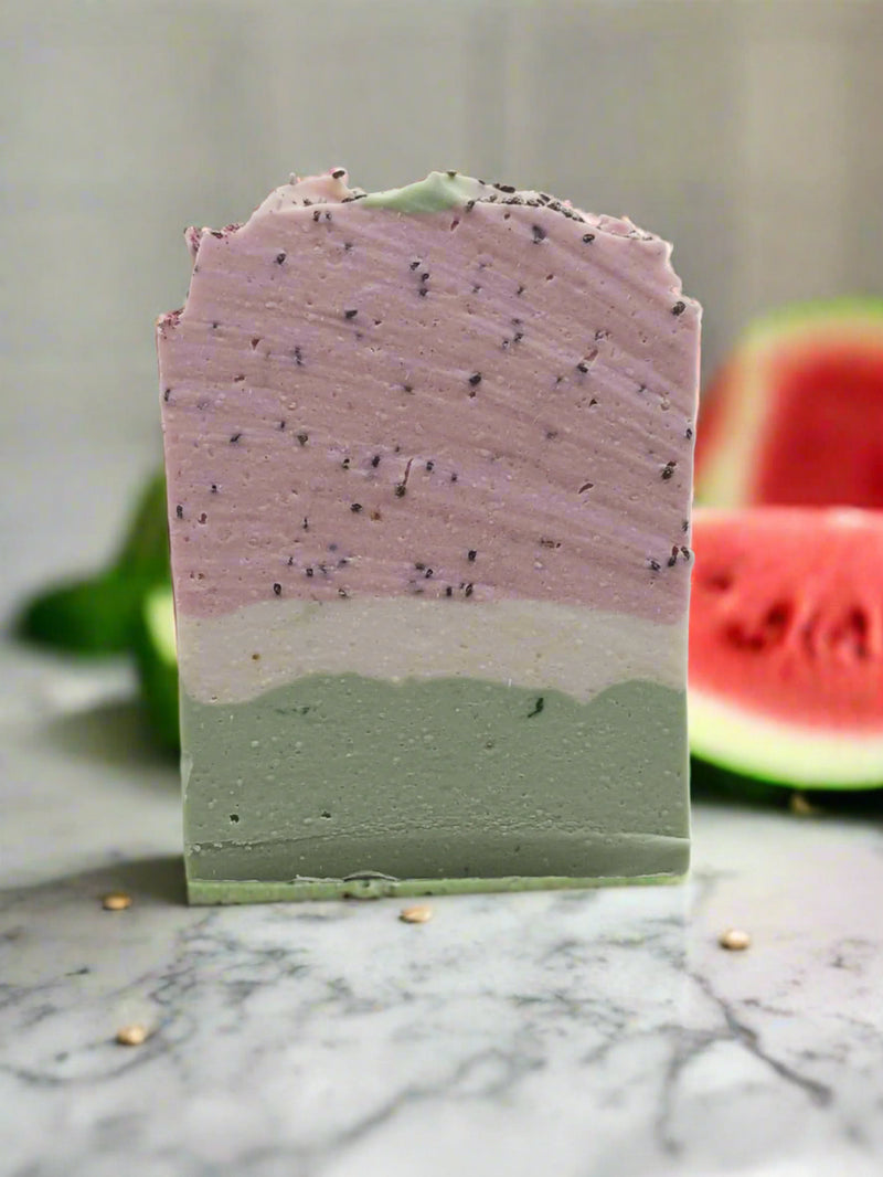 Watermelon Goat Milk & Oat Soap - www.thebathbakery.com.au