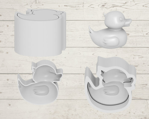 3D Printed Baby Duck Bath Bomb Mould