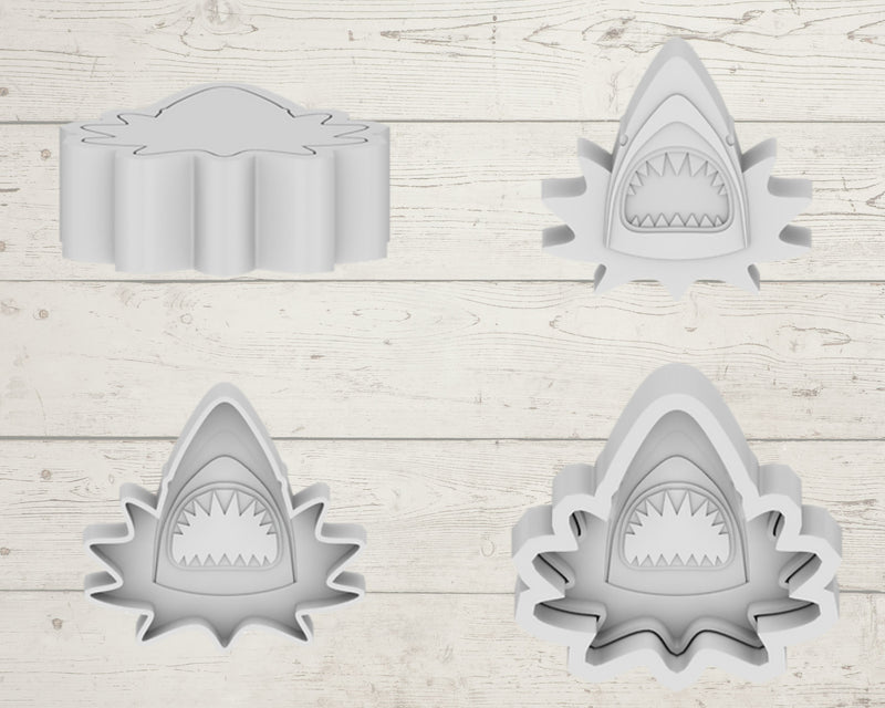3D Printed Shark Bath Bomb Mould