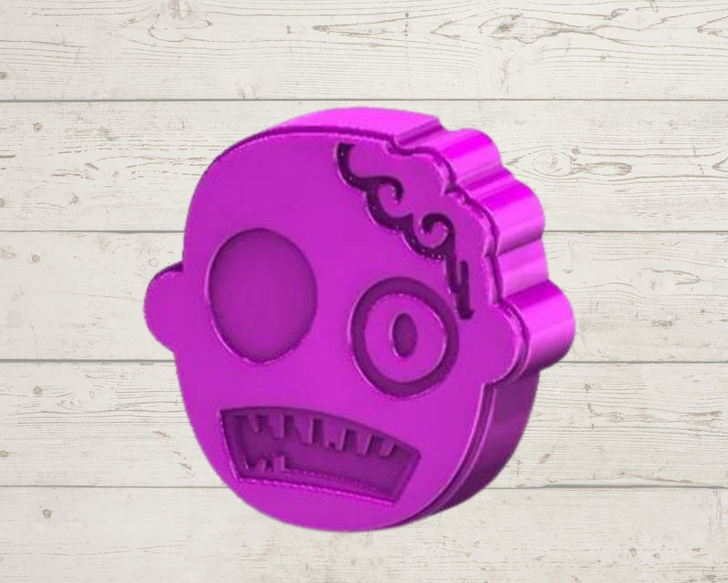 3D Printed Zombie Head - Mini Bath Bomb Mould