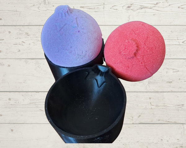3D Printed Christmas Tree Bauble Bath Bomb Mould
